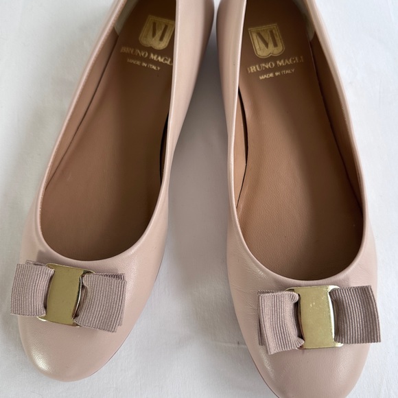 New Bruno Magli Mina Ballet Flat Size 39 Nude - Picture 3 of 8